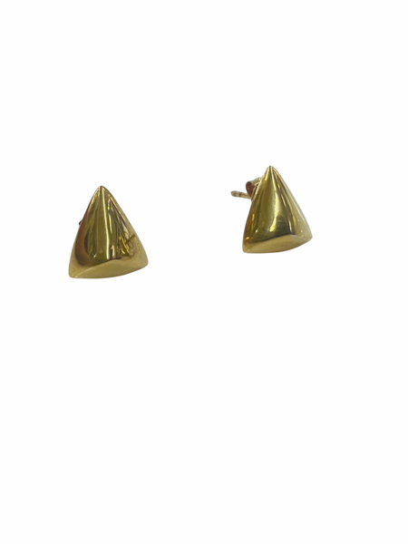 Geometric Triangle Stud Earrings
