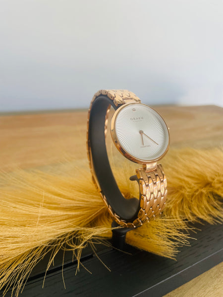 Obaku Diamond Rose Gold