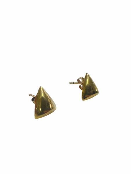 Geometric Triangle Stud Earrings