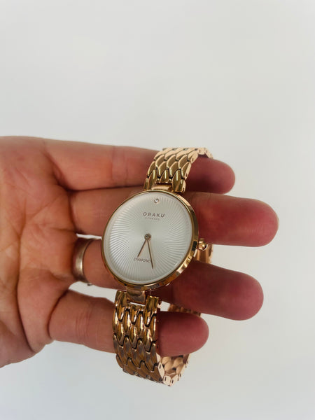 Obaku Diamond Rose Gold