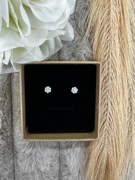 Timeless Sterling Silver Flower Earrings