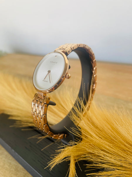 Obaku Diamond Rose Gold