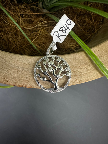 Sterling Silver Tree of Life Pendant – Symbolic 2.5cm Artisan Design