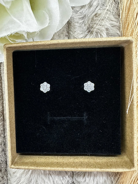 Timeless Sterling Silver Flower Earrings