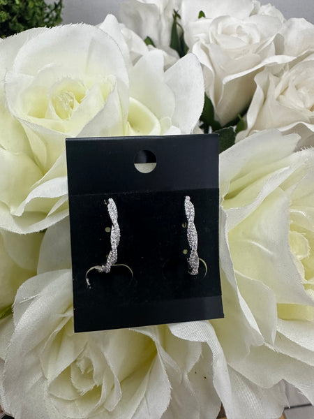 21mm Twisted Sterling Silver Hoop Earrings – Elegant Everyday Jewellery for Women