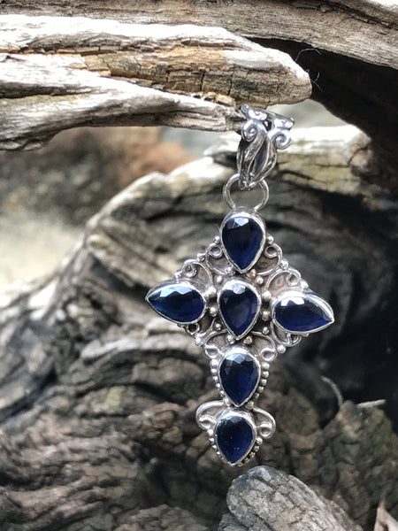 Blue Kyanite Cross
