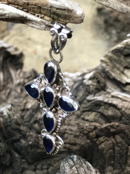 Blue Kyanite Cross