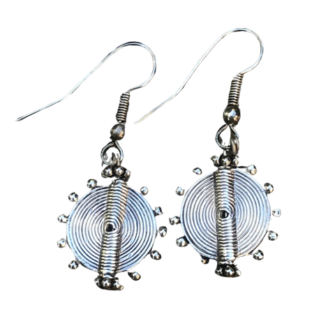 Aztec Drop Earring – 925 Sterling Silver