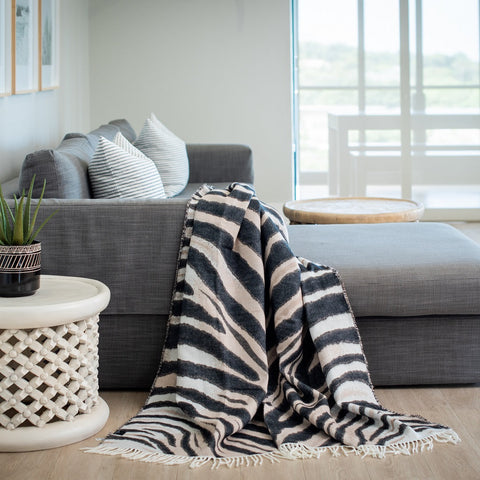 My Africa Zebra Skin Throw
