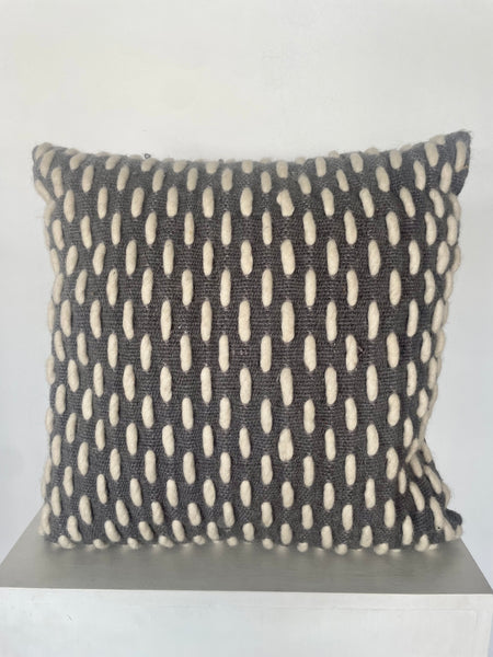 Rustic Wool-blend Scatter Cushion