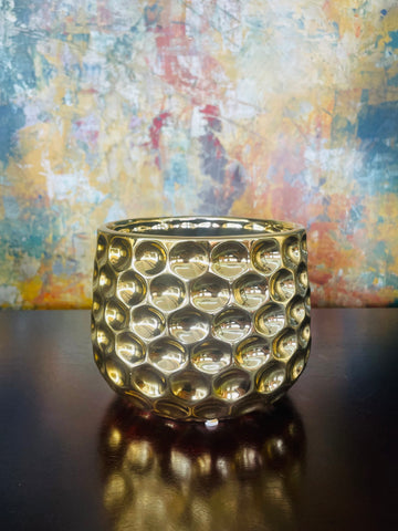 Textured Gold Pot