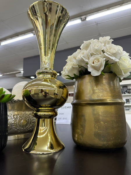 Gold Trumpet Vase