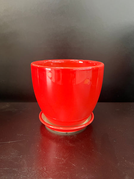 Red Ceramic Planter (Small)