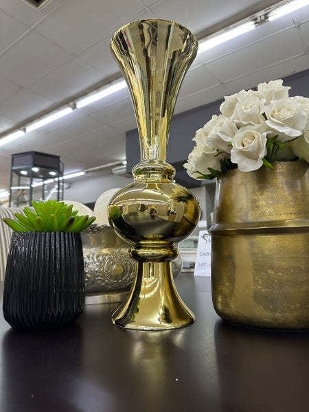 Gold Trumpet Vase