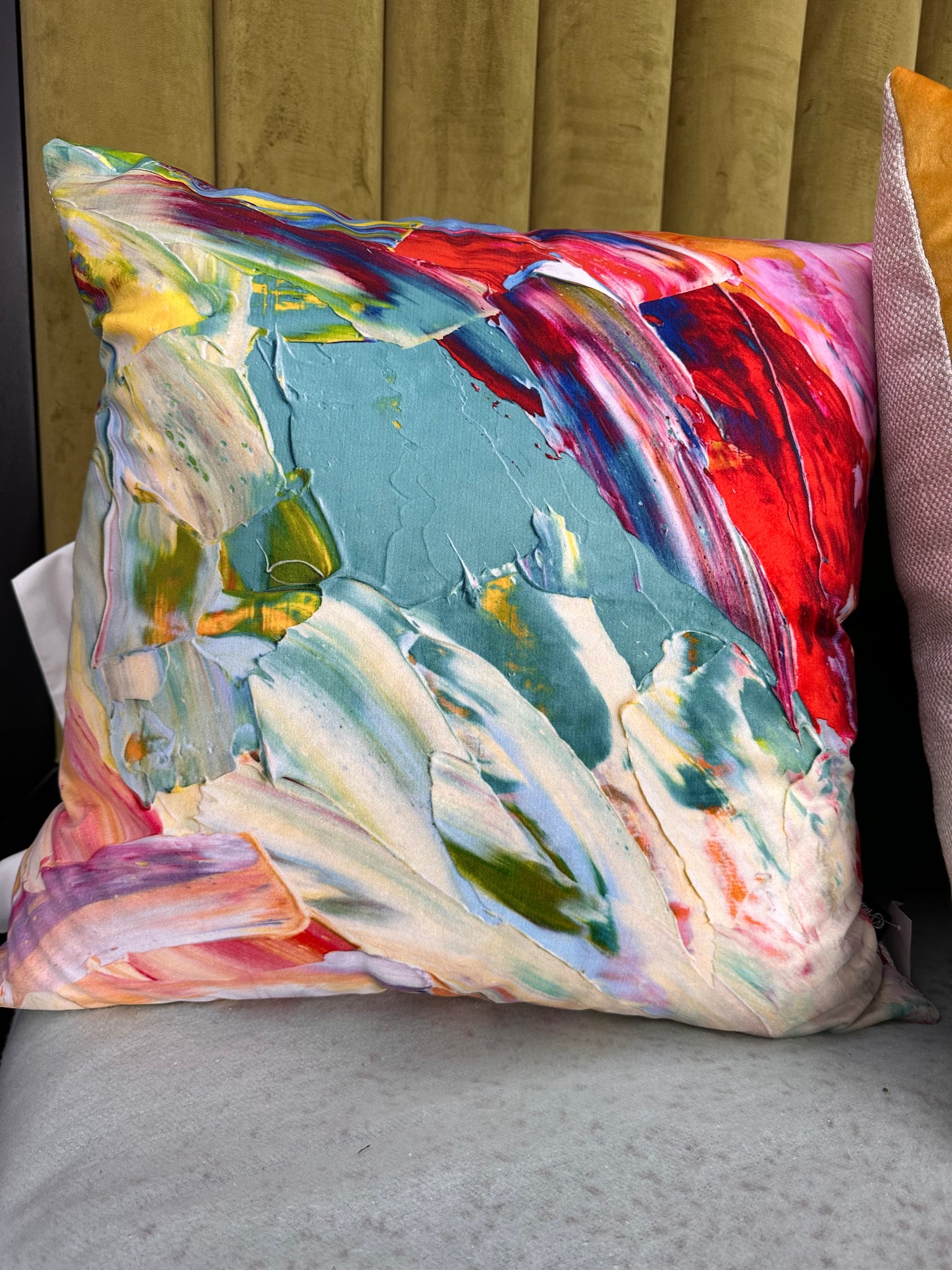 Impasto Burst Scatter Cushion