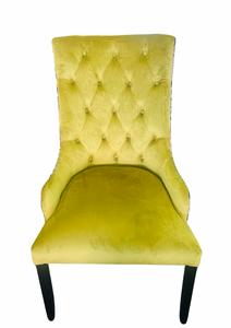 Citrus Green Floral Dining Room Chair