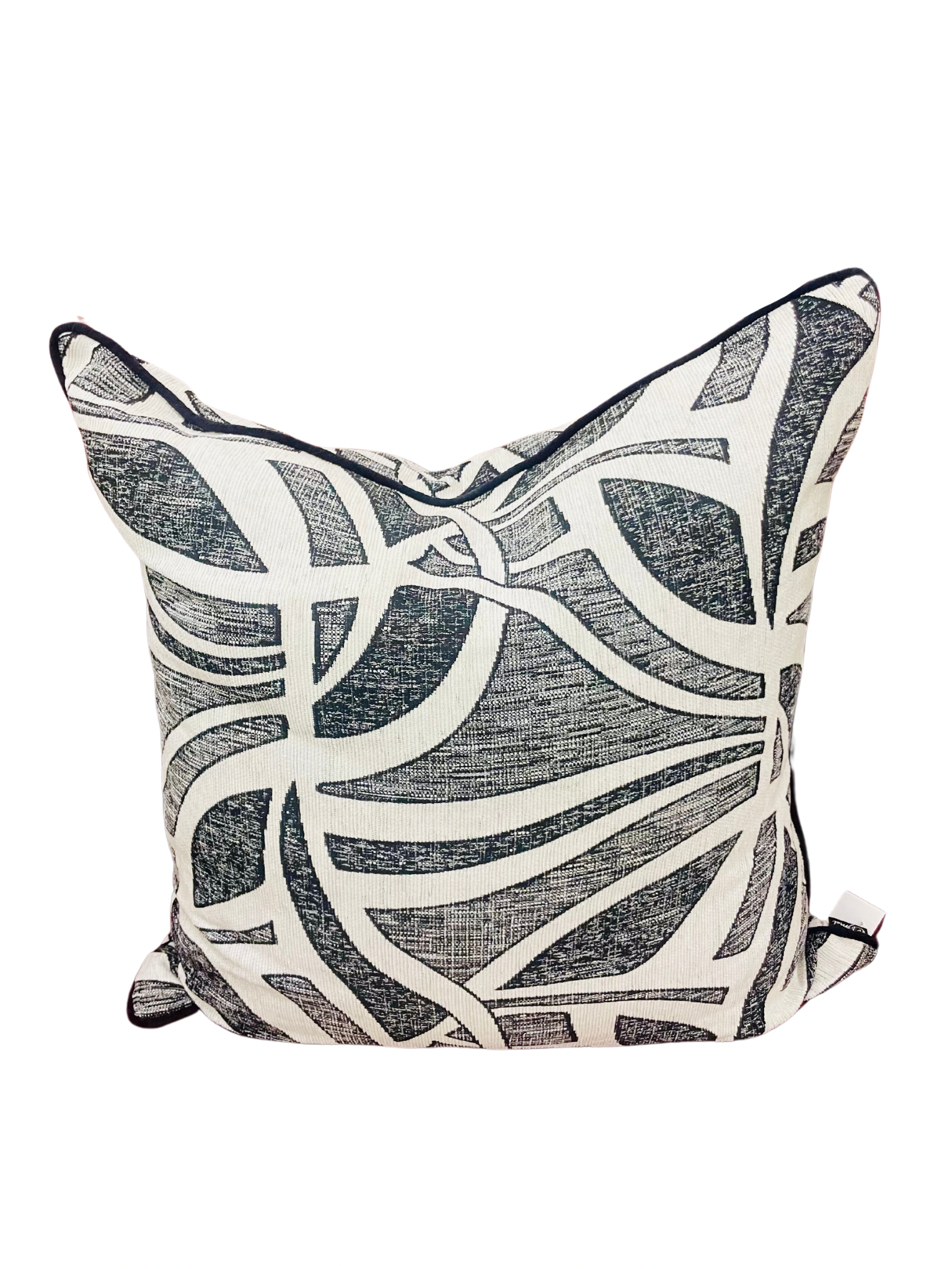 Black and White Abstract Scatter Pillow