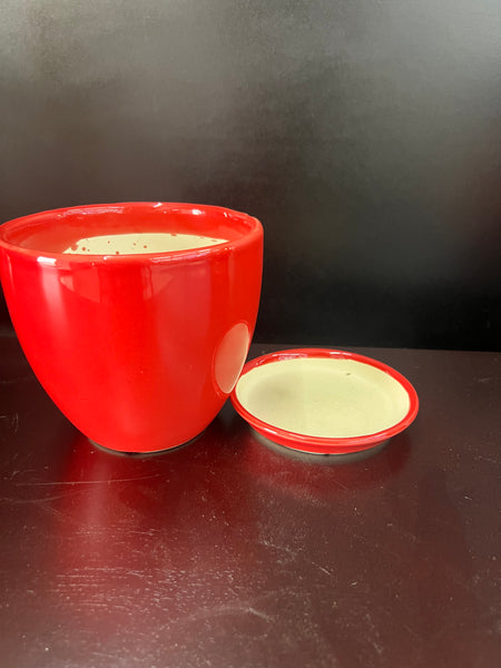 Red Ceramic Planter (Small)