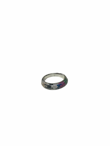 Multicolored Cubic Zirconia Ring