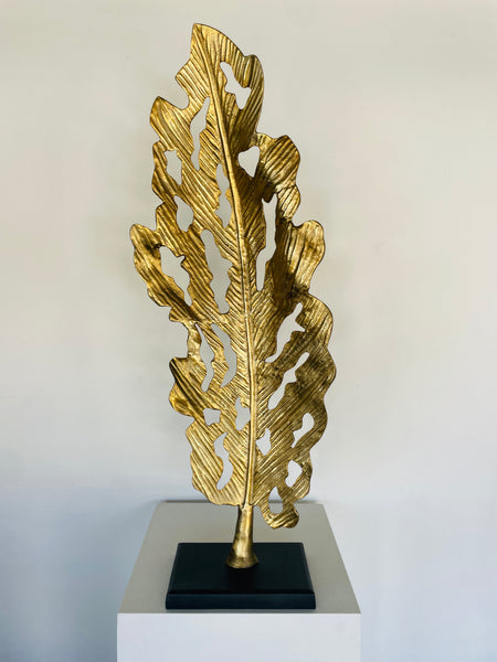 Modern Gold Leaf Sculpture