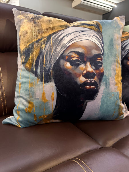 The Golden Veil Scatter Cushion