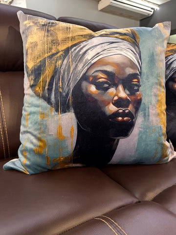 The Golden Veil Scatter Cushion