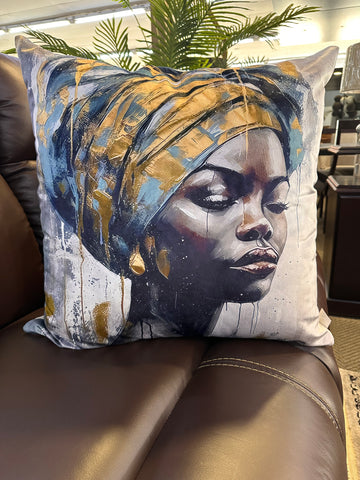 Diva in Blue Scatter Cushion