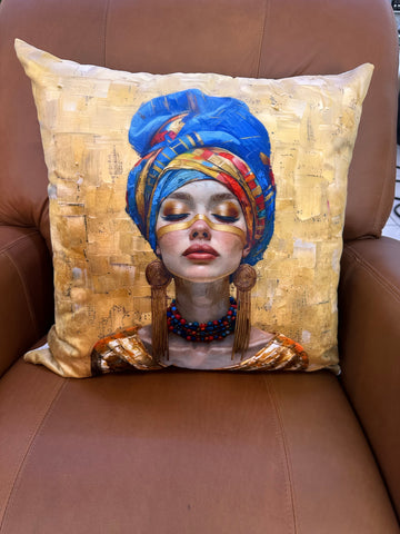 Golden Grace Women Scatter Cushion