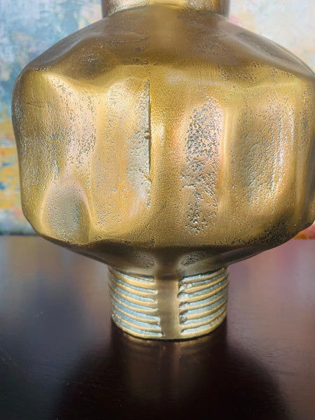 Selma Brass Gold Vase