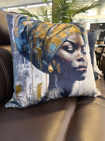 Diva in Blue Scatter Cushion
