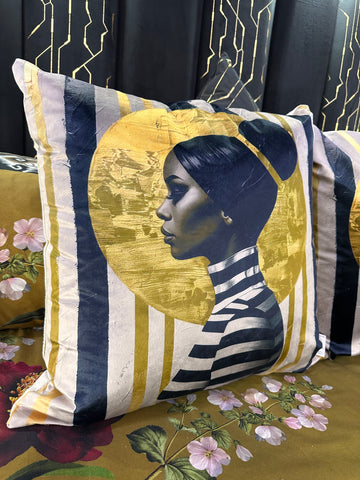 Golden Eclipse Scatter Cushion