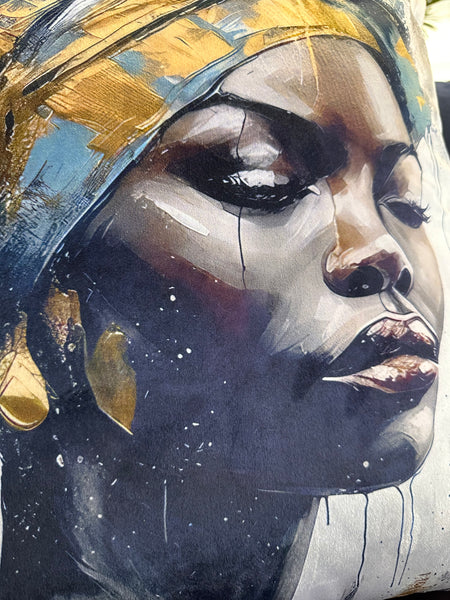 Diva in Blue Scatter Cushion