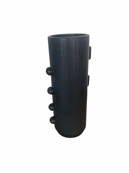 Matte Black Ceramic Vase