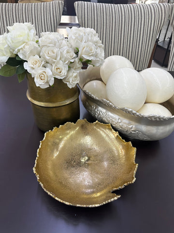 Crater Display Two-Tone Gold Bowl