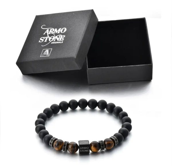 Armo Black Onyx And Brown Tigers Eye