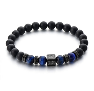 Armo Black Onyx and Blue Tigers Eye