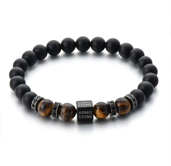 Armo Black Onyx And Brown Tigers Eye