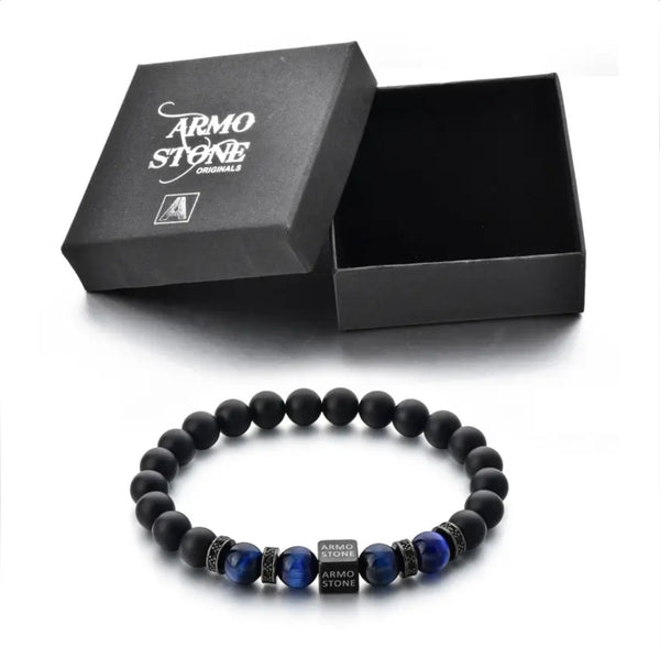 Armo Black Onyx and Blue Tigers Eye