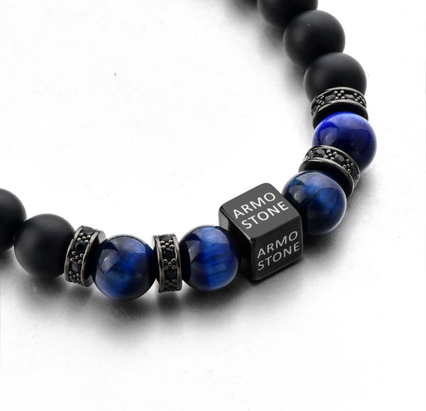 Armo Black Onyx and Blue Tigers Eye