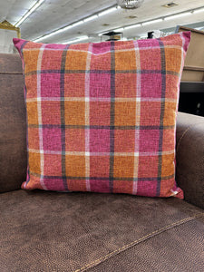 Checkmate Coral Blush Scatter Cushion