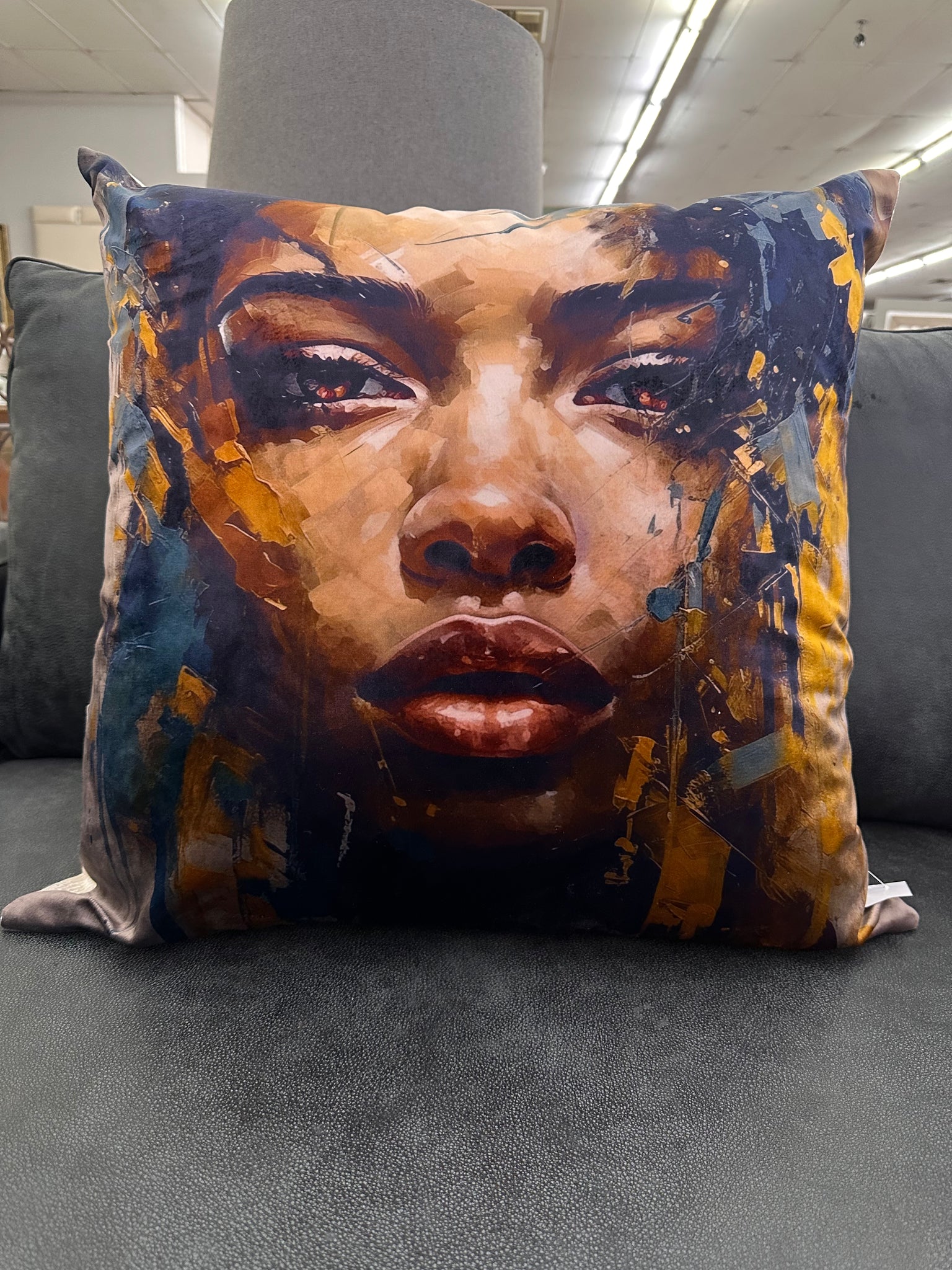 Brown Eye Girl Scatter Cushion