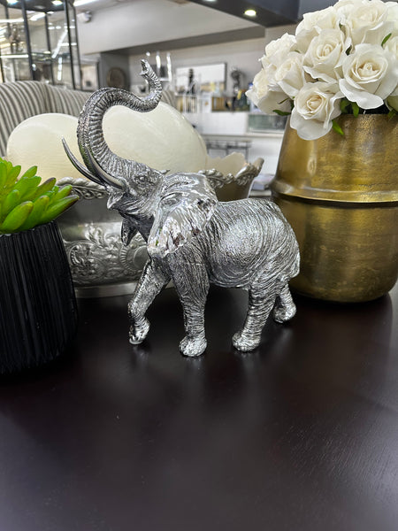 Silver Elephant Statue