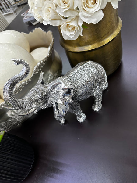 Silver Elephant Statue