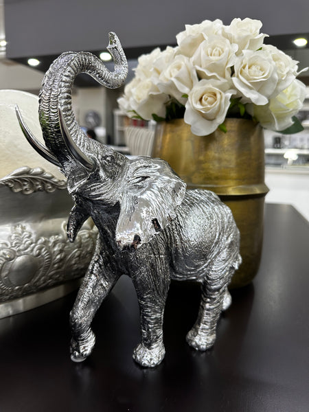 Silver Elephant Statue