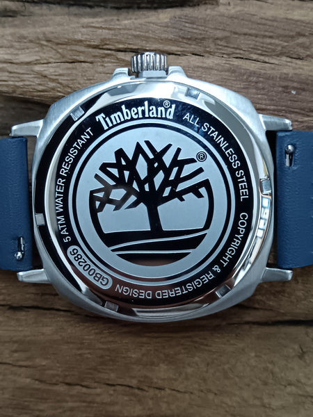 Timberland Actwell 3 Hands-Date Leather Strap Watch