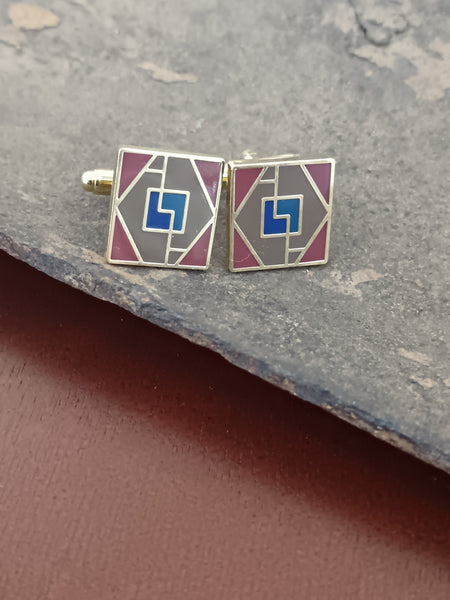 Square Ndebele Cufflinks