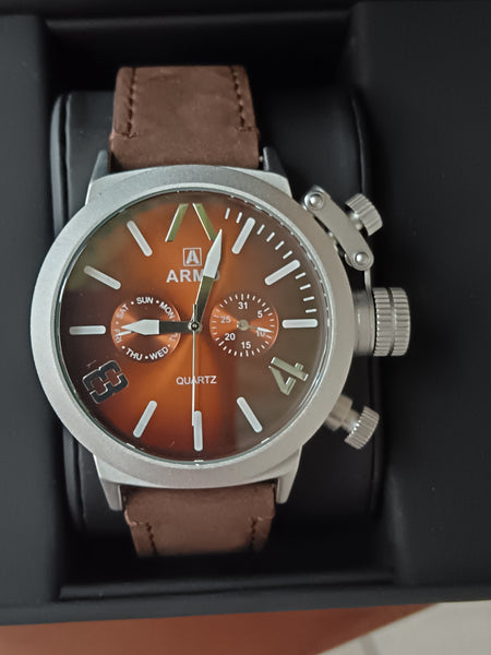 Brown Faded Face Armo Watch