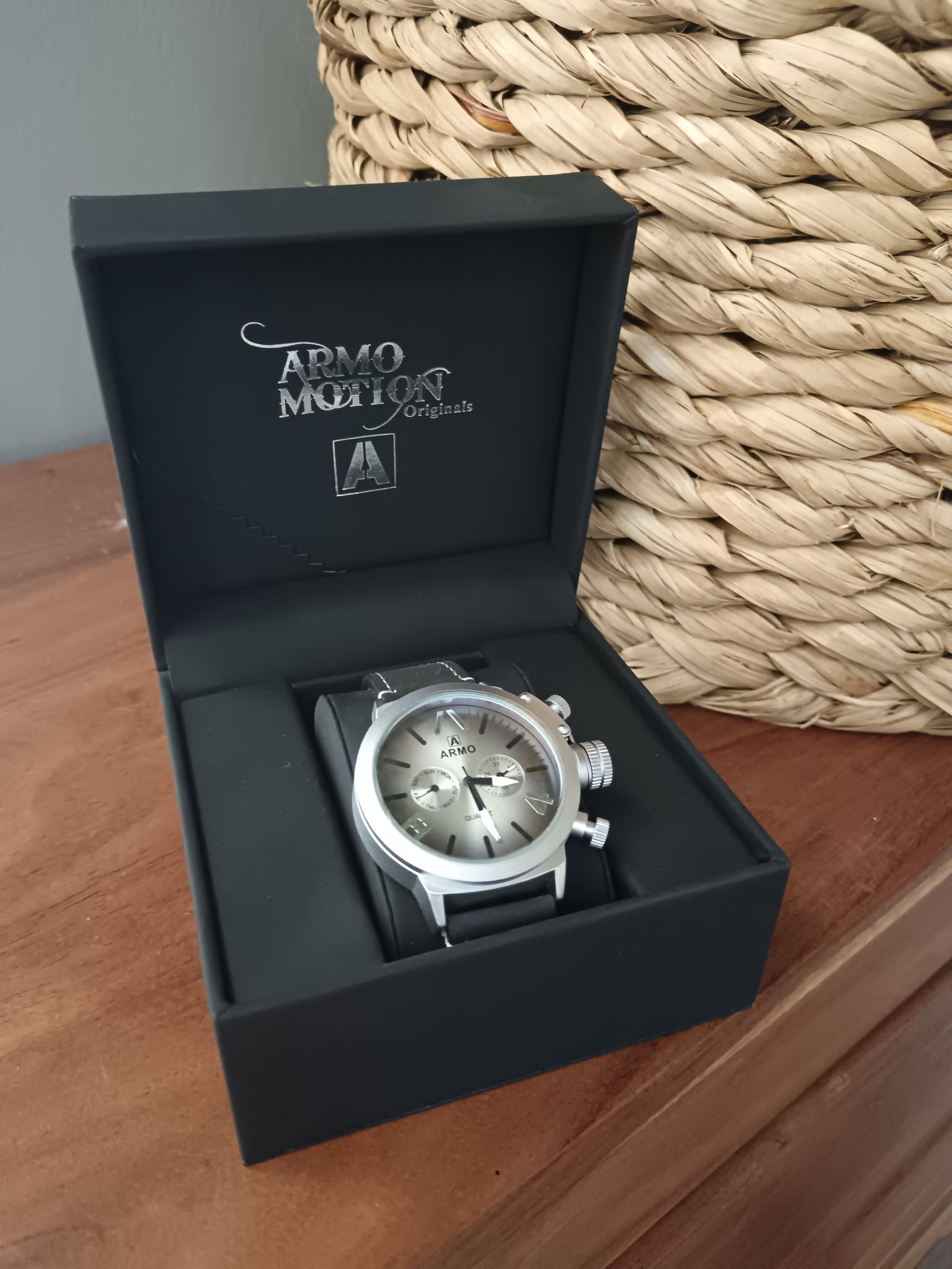 Silver Faded Face Armo Watch