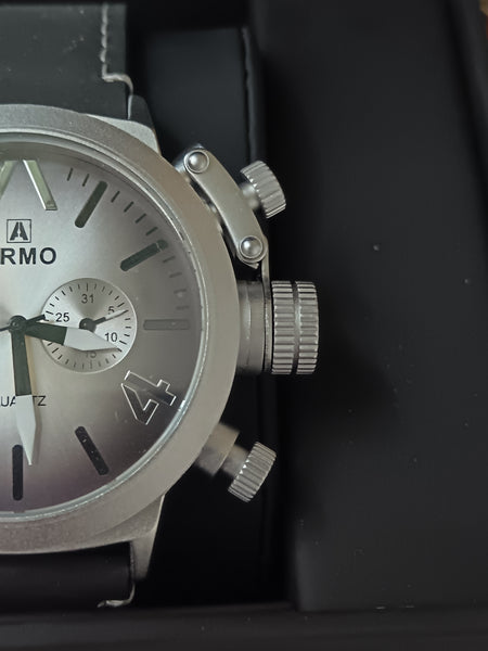 Silver Faded Face Armo Watch