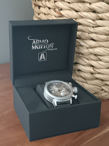 Silver Faded Face Armo Watch